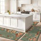 Kitchen Rugs Set of 3, Washable Non-Slip Kitchen Mats for Floor with Rubber Backing