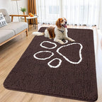 Smiry Dog Door Mat for Muddy Paws, Absorbent Dirt Trapper Non Slip Quick Dry by Smiry