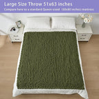 Bigacogo Chunky Knit Throw Blanket - Image 5