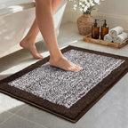 36x24 Large Bathroom Rugs Washable Non Slip, Soft Absorbent Quick Dry Mats by Unknown