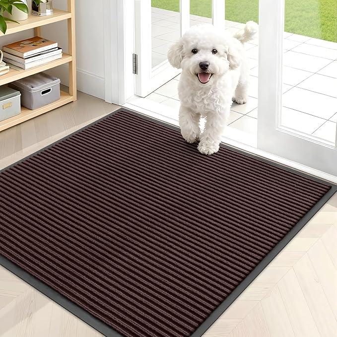 OLANLY Front Door Mat Indoor Outdoor Entrance, Waterproof Heavy Duty Doormat by OLANLY