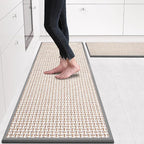 eqivei Kitchen Rugs and Mats Non Skid Washable Set of 2 PCS, Absorbent Runner by Eqivei