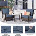 8Pcs Outdoor Cushion Covers, Patio Cushion Covers, Stretch Elastic Slipcovers - Image 4