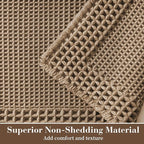 RESARE Waffle Bath Mat for Bathroom, Super Absorbent Bathroom Rugs Non Slip - Image 2