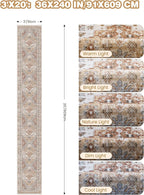3x20 Long Runner Rug for Hallway, Non-Slip Long Kitchen Mats for Floor - Image 2
