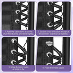 12 Pack Replacement Cord for Zero Gravity Chair, Black