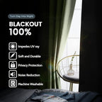 SimpleHome 100% Blackout Curtains - Image 2