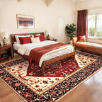 SERISSA Washable Rugs 8x10 Area Rugs, Large Non-Slip Boho Living Room Rug - Image 3