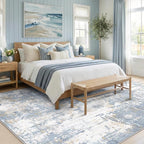 Washable Area Rugs 9'x12' Non-Slip Modern Abstract Soft - Image 3