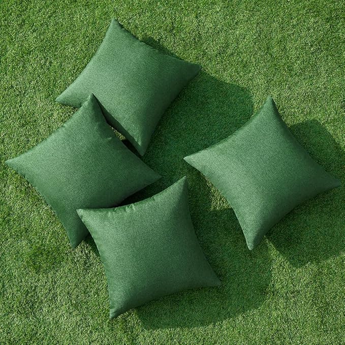 MIULEE Pack of 4 Decorative Throw Pillow Covers Linen Waterproof Pillow Covers - Image 4