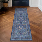 Hazo Haus Non Slip 2x6 Dark Blue Kitchen Runner Rug - Image 3