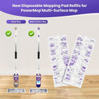 30 Pack Power Mop™ Pad Refills for Swiffer® PowerMop™ Multi-Surface Mop, Powermop™ Multi-Surface Mop Pad Replacement Kit