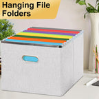 Hanging File Folders, 60 Pack Letter Size Hanging File folders with 1/5-cut Tabs, Stay Organized for Your Home and Office Bulk File, Documents and Paper, 10 Colors