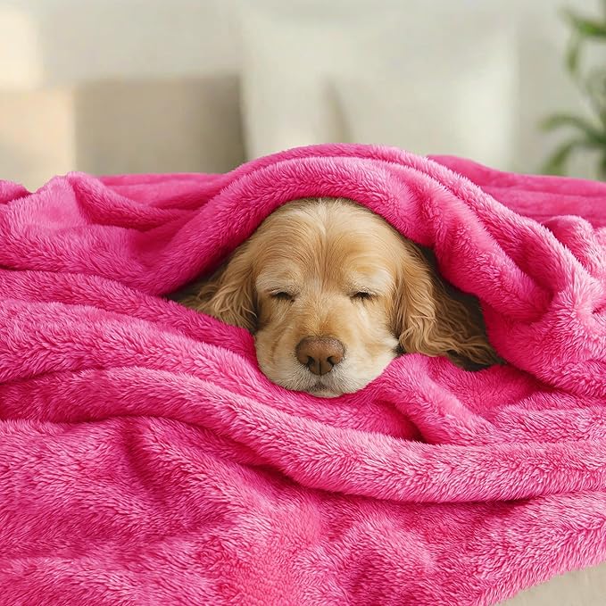Exclusivo Mezcla Plush Fuzzy Fleece Bed Blanket King Size, Super Soft, Fluffy - Image 3