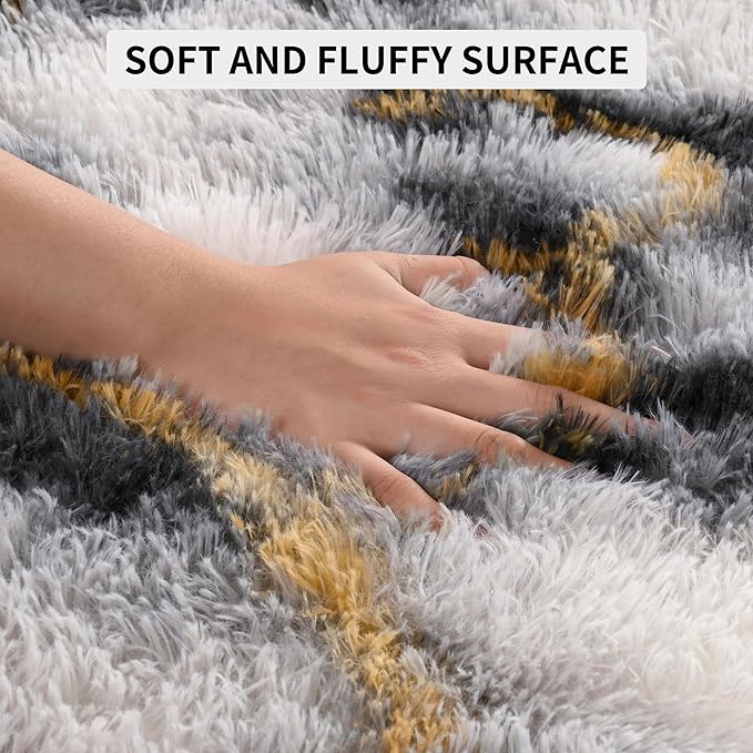 Tepook Fluffy Large Rugs for Living Room, Area Rug 6x9 Soft Carpet for Bedroom - Image 7