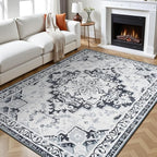 Rugflix 5x7 Area Rug for Living Room, Machine Washable Area Rugs by RugflixAreaRugs