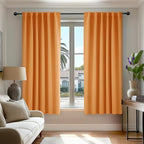 Deconovo Blackout Curtains for Kitchen Window Back Tab and Rod Pocket Curtains by Deconovo