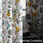 Topfinel Kitchen Curtains 45 Inch Length White Vintage Blackout Curtains - Image 4