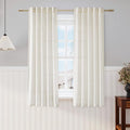 Nanspring Linen Curtains 63 Inch Length 2 Panels Set by Nanspring