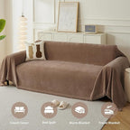 Couch Cover for Dogs, Boho Sofa Covers for 3 Cushion Couch, Chenille Sofa - Image 4