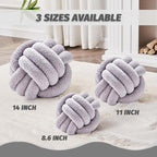 Uvvyui Knot Pillow Ball, Soft Home Decorative Pillows, Round Throw Pillow - Image 2