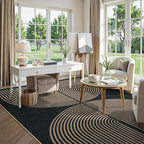 Lahome Enfys Modern Rainbow Easy Jute Rug, Washable Rugs 8x10 - Image 6