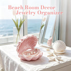 Pink Seashell Jewelry Dish, Ceramic Ring Holder, Coastal Pink Room Decor