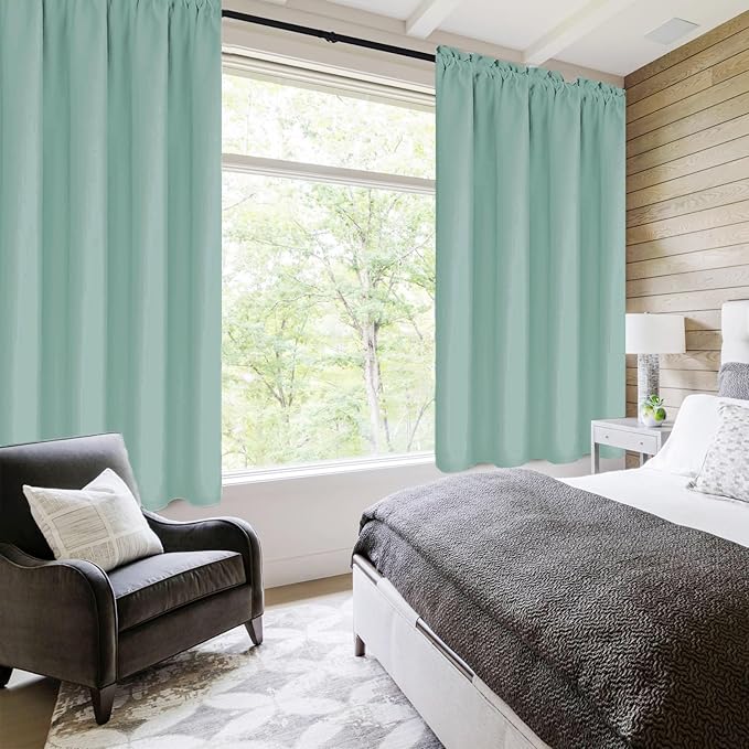 DWCN Blackout Curtains for Living Room Thermal Insulated, Energy Saving & Noise - Image 2