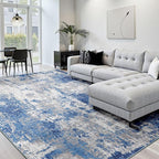 Washable Area Rugs 6'x8' Non-Slip Modern Abstract Soft - Image 2