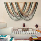 Macrame Wall Hanging Large Boho Wall Decor Yarn Wall Art Tapestry 57"W*31"L