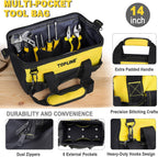 TOPLINE 390-Piece Home Tool Kits, 14-Inch Tool Bag with Tools Included