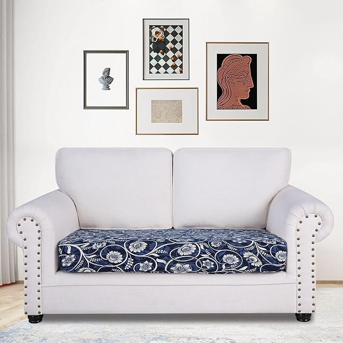 hyha Printed Couch Cushion Covers, Floral Sofa Covers Washable - Image 2