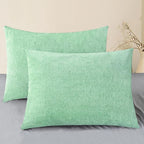 CaliTime Throw Pillow Covers Decorative 20 X 26 Inches Pack of 2 Cozy Chenille by CaliTime