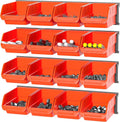 Wall Mounted Storage Bins, Plastic Hanging Storage Organizer Bins