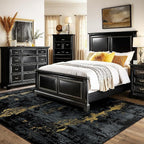 Washable Area Rugs 8'x10' Non-Slip Modern Abstract Soft - Image 2