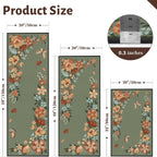 Kitchen Rugs Set of 3, Washable Non-Slip Kitchen Mats for Floor with Rubber Backing