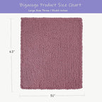 Bigacogo Chunky Knit Throw Blanket - Image 2