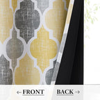 Beauoop 100% Blackout Curtains 108 Inches Long 2 Panels - Image 3