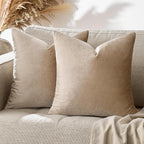 GIGIZAZA Decorative Throw Pillow Covers 26x26, Velvet Sofa Boho Cushion Pillows - Image 7