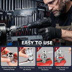Joyzan Multi-function Universal Socket Wrench Tool, 3/8" Drive Ratchet
