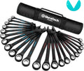 DURATECH 22-Piece Ratcheting Wrench Set,  Metric&SAE, Black Electrocoat