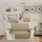 Reversible Loveseat Sofa Covers Couch Cover Furniture Protector - Image 2