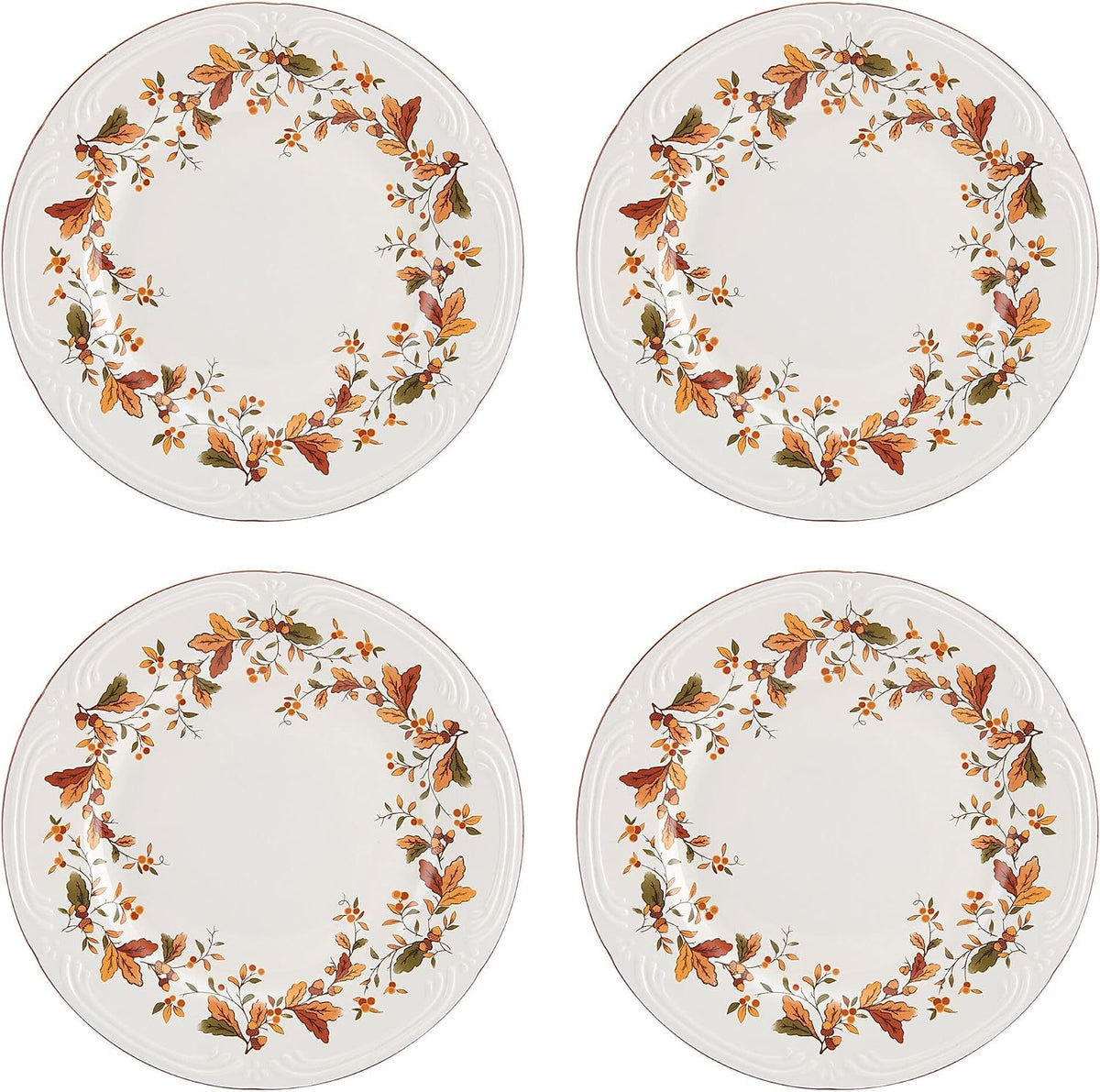 Pfaltzgraff Autumn Berry 16 Piece Dinnerware Set, Service for 4, Multi Colored