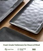 Famiware Serving Platters Set of 3 Sizes - Rectangular, Deep Forest