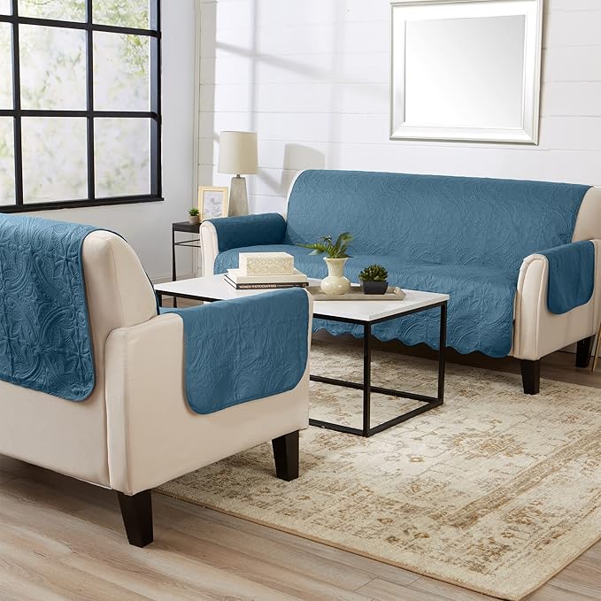 Great Bay Home Reversible Sofa Cover - Image 5