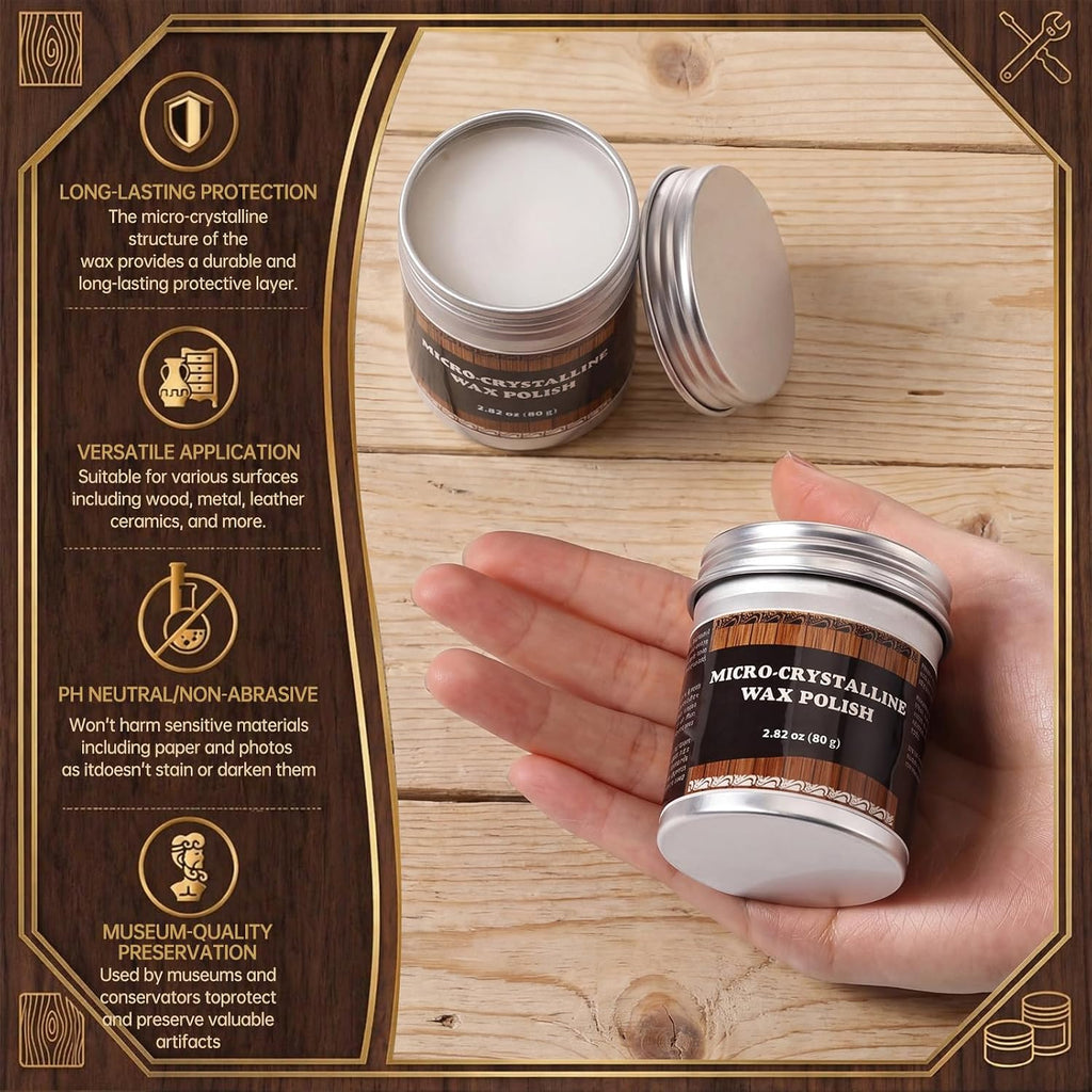 1 Pack, 80g Micro-crystalline Wax Polish
