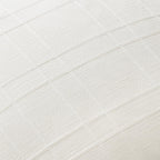 MIULEE Linen Plaid Pillow Covers Decorative Lumbar 12x20 Cream White