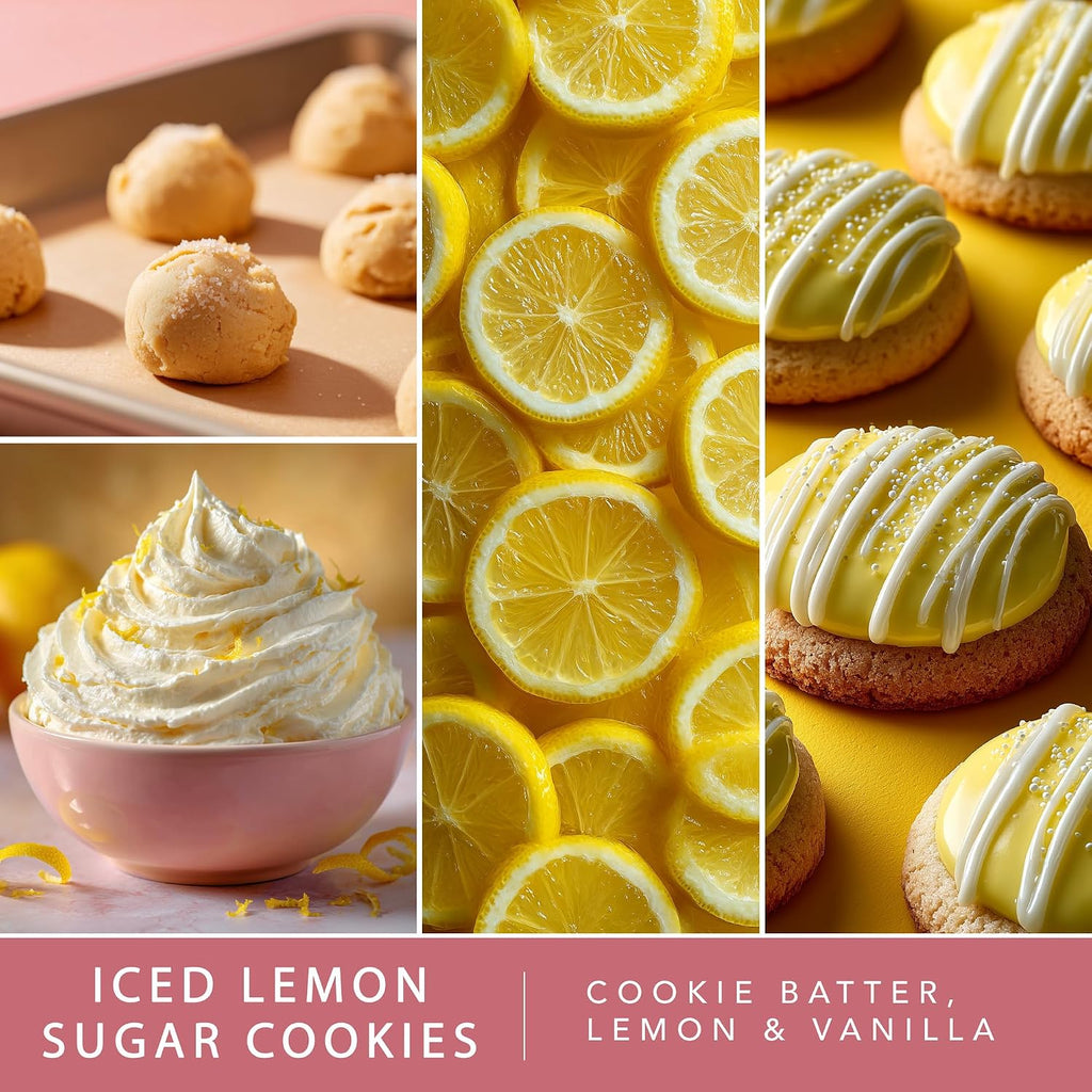 ScentSationals Iced Lemon Sugar Cookies Scented Wax Melts 10oz (24 Cubes)