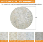 Round Rug 6ft Circle Rug Washable: Carpet Small Circular Area Rug - Image 2