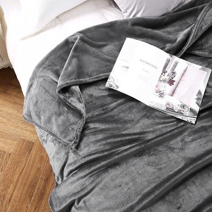 TASTHROW Large Flannel Fleece Throw Blanket, 90×108 Inch - Image 3
